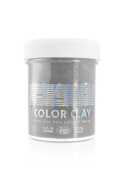 NOVO Temporary Hair Color Wax, Instant Styling Clay, Safe Natural Washable Dye Pomade for Cosplay & Party, 100ml-Grey