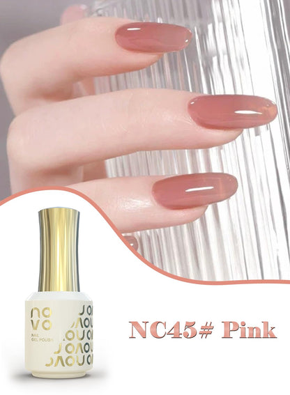 novo Jelly Gel Nail Polish, Sheer Nail Polish, UV LED Gel for DIY 12ml-NC1# White