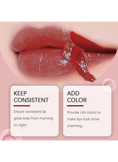 NOVO Peel-Off Lip Stain, Waterproof Matte Lip-Liner, Long-Lasting Transfer-Proof Highly Pigmented Effortless Lipmakeup, 3ml Reddish Brown