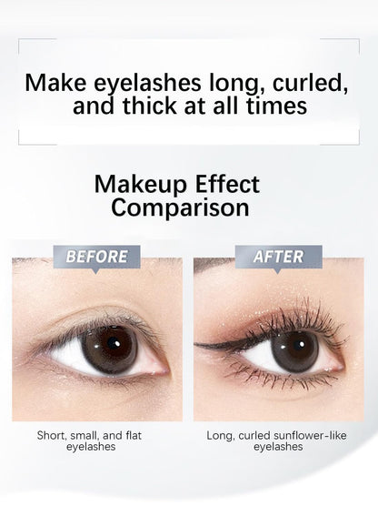 NOVO Mascara, Volumizing Lengthening Defining Lifting Curling Multiplying Eye Makeup Lash Extension, No Smudging Long Lasting Waterproof Mascara for Women Natural Brown