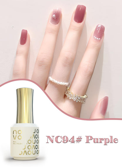 novo Jelly Gel Nail Polish, Sheer Nail Polish, UV LED Gel for DIY 12ml-NC1# White