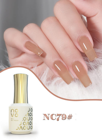 novo Jelly Gel Nail Polish, Sheer Nail Polish, UV LED Gel for DIY 12ml-NC1# White