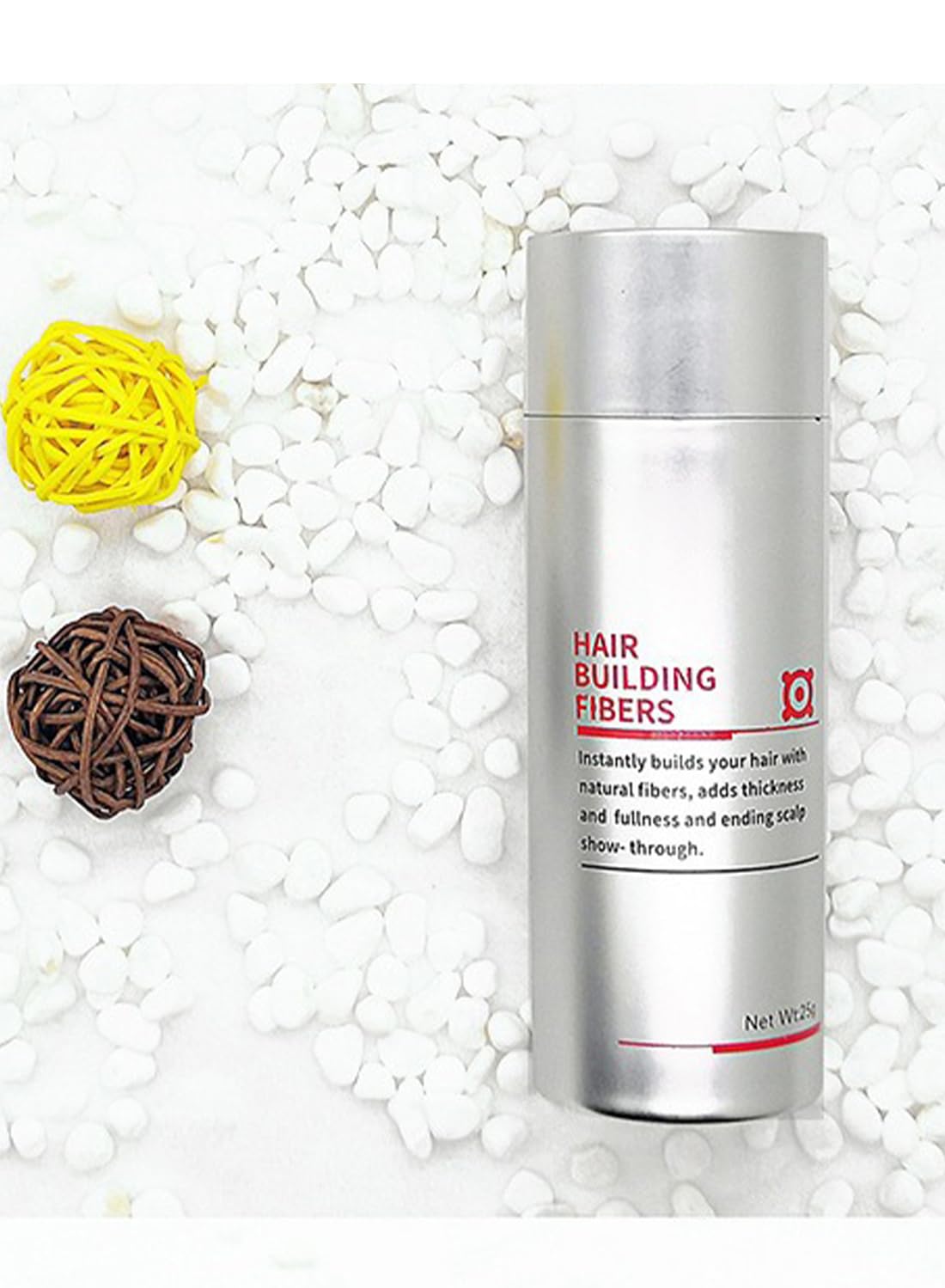 NOVO Hair Building Fibers & Styling Powder, Natural Hair Concealer for Thinning Areas, Instant Coverage, Easy to Apply, Black, 28g
