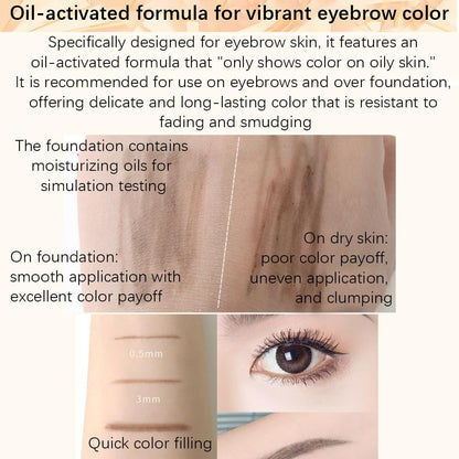 NOVO Eyebrow Pencil with Spiral Brush, Micro-Fine Tip, Waterproof Brow Pen - NO.801