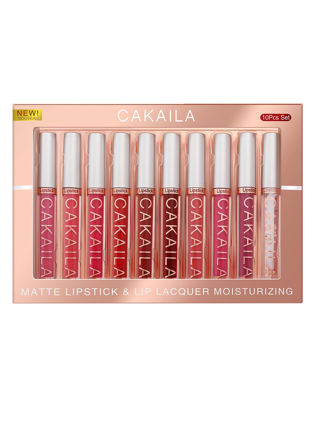 NOVO 10Pcs Matte Liquid Lipstick Set Contains Smooth Lip Lacquer for Women