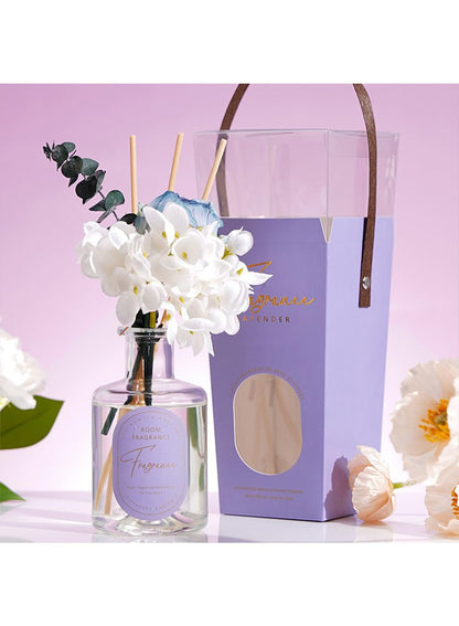 NOVO Scented Reed Diffuser, Artificial Flower Home Fragrance Oil with 4 Sticks for Bedroom,Home D¨¦cor,Office & Bathroom 200ml-Blue Bell