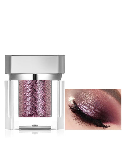 NOVO Eyeshadow Cream, Matte Glitter Shimmer Long-Lasting Highly Pigmented Mashed Potato Eyeshadow Powder, Long Wearing Eye Makeup Rose Purple S709