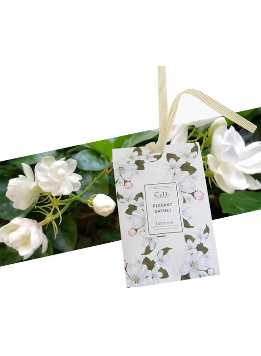 NOVO Aromatherapy Scented Sachets, Hanging Long Lasting Air Freshener for Wardrobes & Cars, 20g -Jasmine
