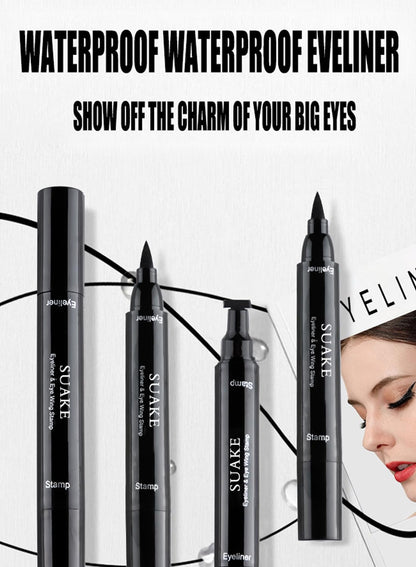 NOVO Liquid Eyeliner Stamp Pencil, Quick Drying Long Lasting Waterproof Eyeliner Pen, Easy to Use Eye Makeup Wear, Newbie Friendly