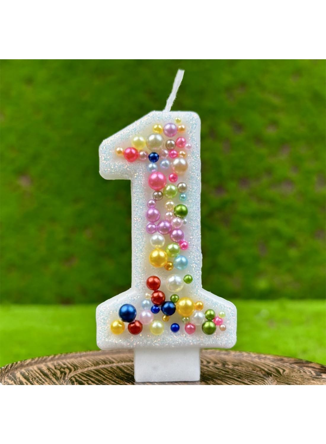 7cm Birthday Number Candles for Cake Decoration, Glittery Cake Toppers with Cute Designs, Perfect for Kids' Parties, Anniversaries, and Celebrations-Green Turtle(No.0)