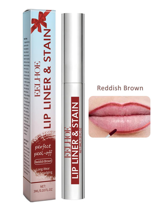 NOVO Peel-Off Lip Stain, Waterproof Matte Lip-Liner, Long-Lasting Transfer-Proof Highly Pigmented Effortless Lipmakeup, 3ml