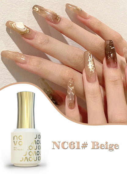 novo Jelly Gel Nail Polish, Sheer Nail Polish, UV LED Gel for DIY 12ml-NC1# White