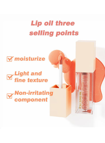 NOVO Lip Glossy, Lasting Shiny Hydrating Lightweight Deep Nourishing Plumping Glaze 06