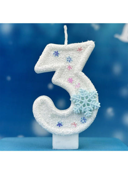 7cm Birthday Number Candles for Cake Decoration, Glittery Cake Toppers with Cute Designs, Perfect for Kids' Parties, Anniversaries, and Celebrations-Green Turtle(No.0)