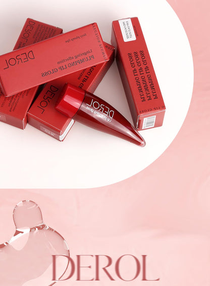 NOVO Mirror Lip Gloss, Moisturizing Long Lasting Liquid Lipstick with Essential Oil and Peppermint, Full Coverage Lightweight & High Shine Tint for Women-Red 02