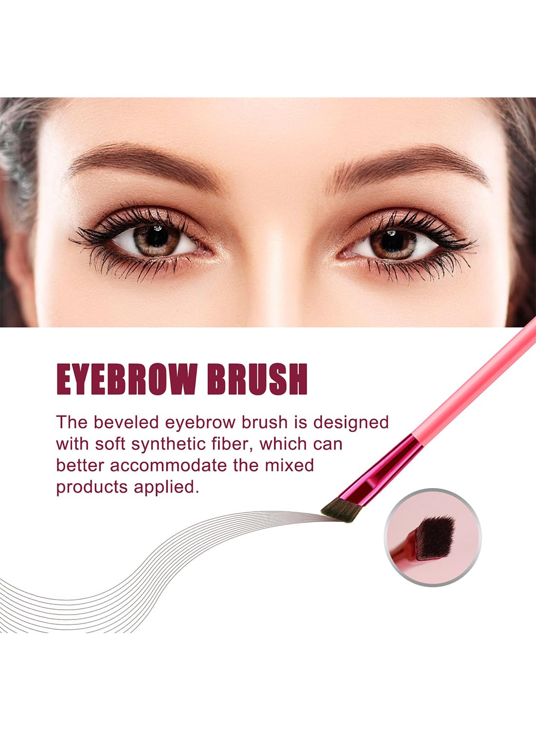 NOVO Multi-Function Eyebrow Cream Set, Brow Makeup & 4D Brow Stamp Brush, Dark Brown