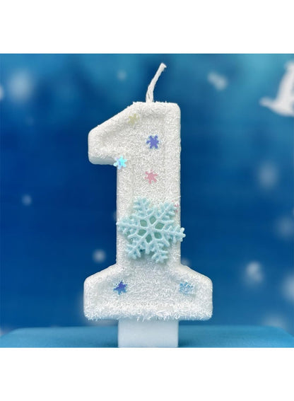 7cm Birthday Number Candles for Cake Decoration, Glittery Cake Toppers with Cute Designs, Perfect for Kids' Parties, Anniversaries, and Celebrations-Green Turtle(No.0)