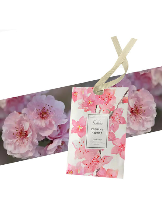 NOVO Aromatherapy Scented Sachets, Hanging Long Lasting Air Freshener for Wardrobes & Cars, 20g -Rose
