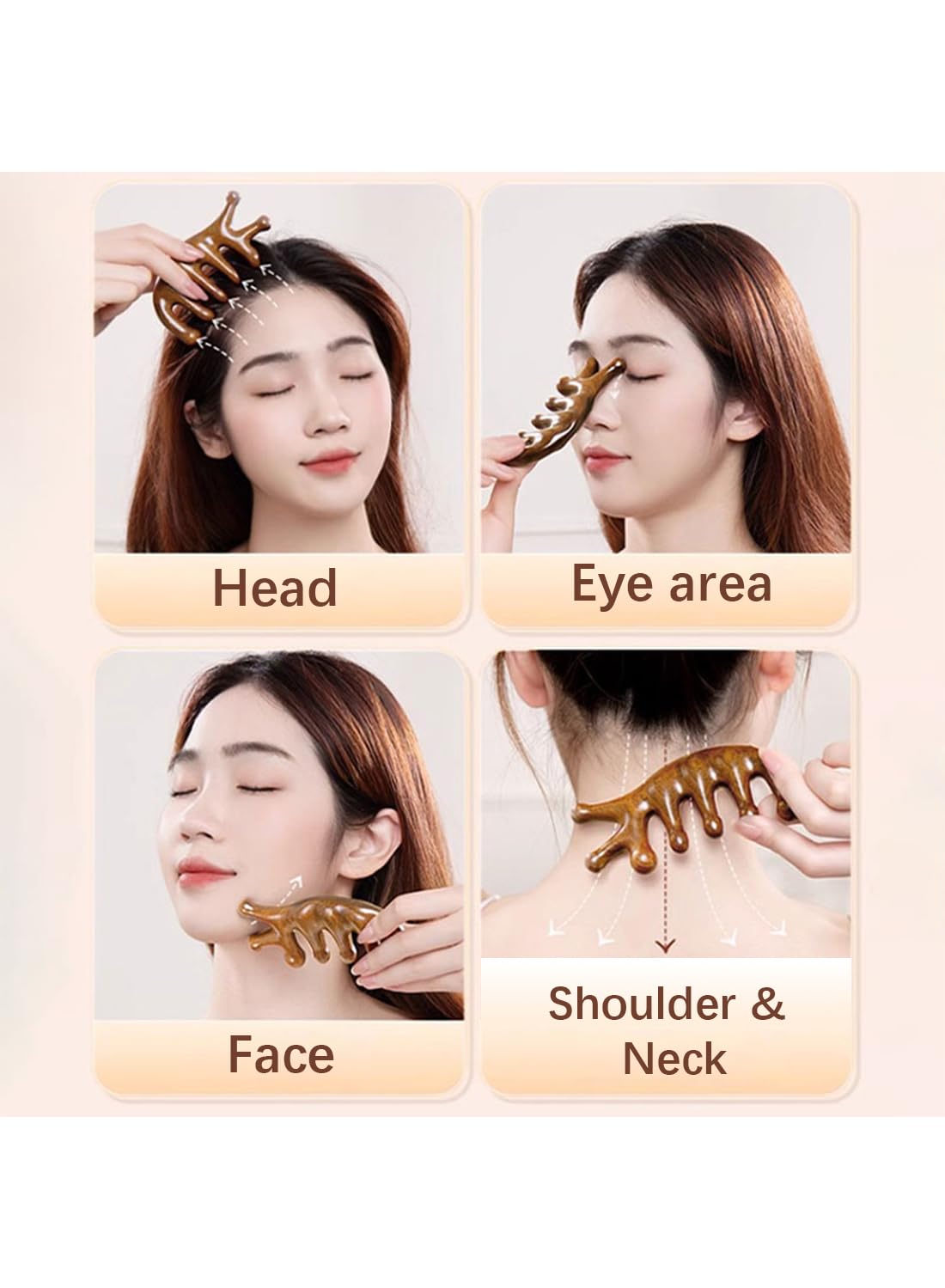 Hair Comb-Handmade 100% Natural Sandalwood &Anti-Static, Scalp Massage (Air Cushion Comb-7)