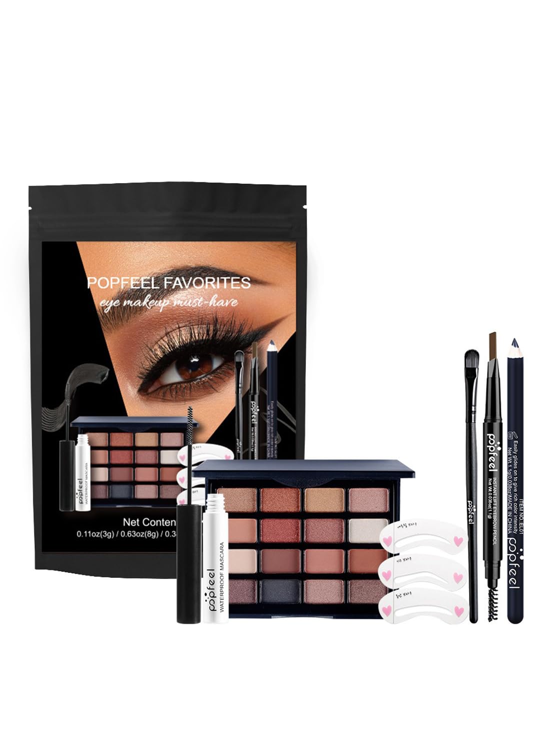 NOVO All in One Makeup Kit for Women, Beginner-Friendly Portable Eye Makeup Set 01