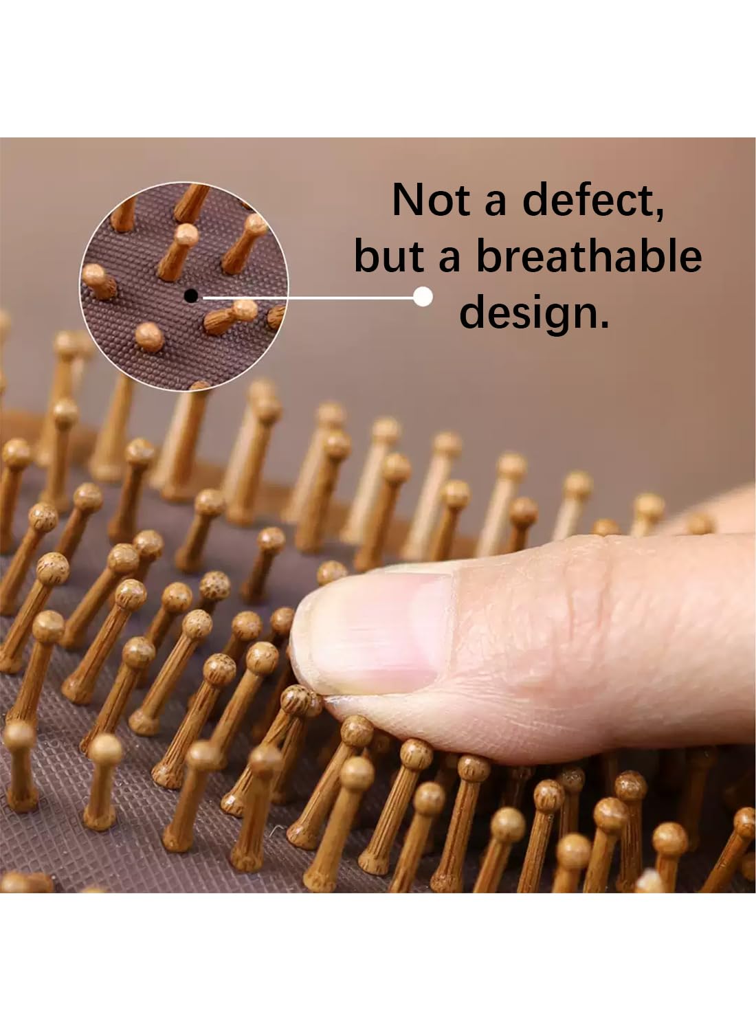 Hair Comb-Handmade 100% Natural Sandalwood &Anti-Static, Scalp Massage (Air Bag Comb-L)