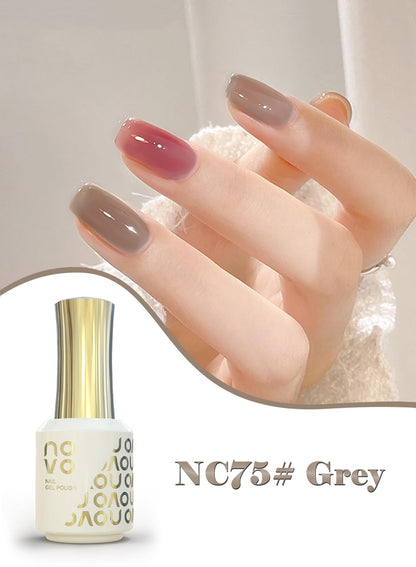 novo Jelly Gel Nail Polish, Sheer Nail Polish, UV LED Gel for DIY 12ml-NC1# White