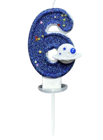 7cm Birthday Number Candles for Cake Decoration, Glittery Cake Toppers with Cute Designs, Perfect for Kids' Parties, Anniversaries, and Celebrations-Green Turtle(No.0)