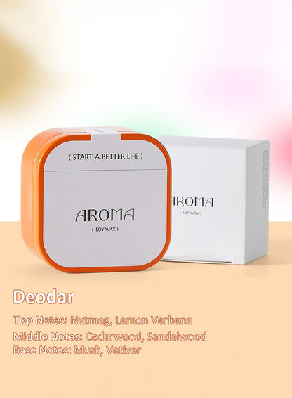 Scented Candle, Aromatherapy Soy Candles, 12 Hours Clean Burn for Home Office, 50g- Darjeeling Tea