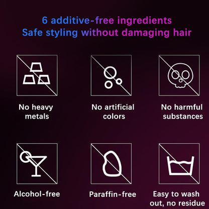NOVO Temporary Hair Color Wax, Natural Coloring, Non-Greasy Matte Pomade for DIY Cosplay & Party, Long-Lasting Instant Dye Cream 120g-White
