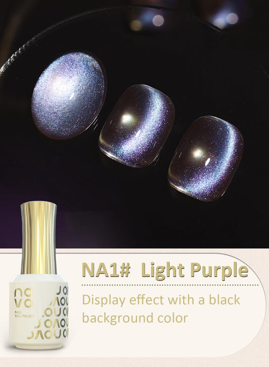 novo Cat Eye Gel Nail Polish, Nail Art Soak Off for Women 12ml
