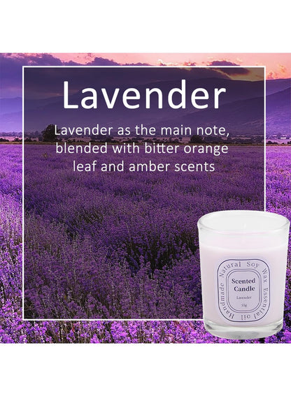 NOVO Scented Candles, Natural Soy Wax Blend Aromatherapy Candle with Pure Essential Oils 55g-Vanilla