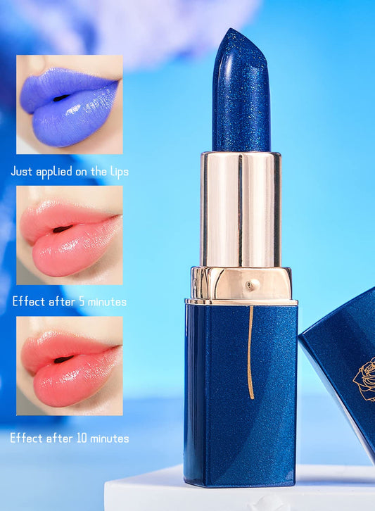 NOVO Magic Color Changing Lipstick, Moisturizing Long Lasting  Waterproof Lightweight Non-Stick Cup & Smooth Tint for Women 1Pcs