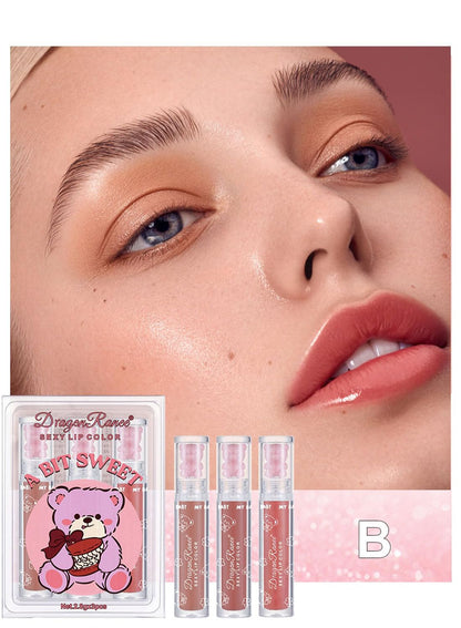 NOVO Glossy Lip Oil Set, Hydrating Transparent Lip Glow for Women, 6Pcs
