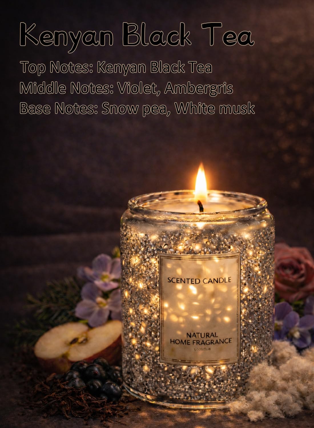 Scented Candle, Luxury Aromatherapy Soy Wax Candles, 40 Hours Clean Burn for Home D¨¦cor, 200g-Blackcurrant