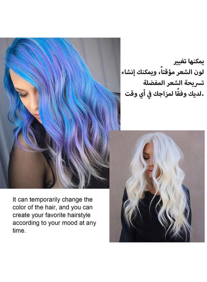 NOVO Hair Color Wax, Natural Temporary Hair Dye Styling Cream, Long Lasting Fluffy, Easy to Apply,  Washable Instant Hair Color Hairstyle DIY Wax, for Parties Cosplay & Fashion Events 30ml Red