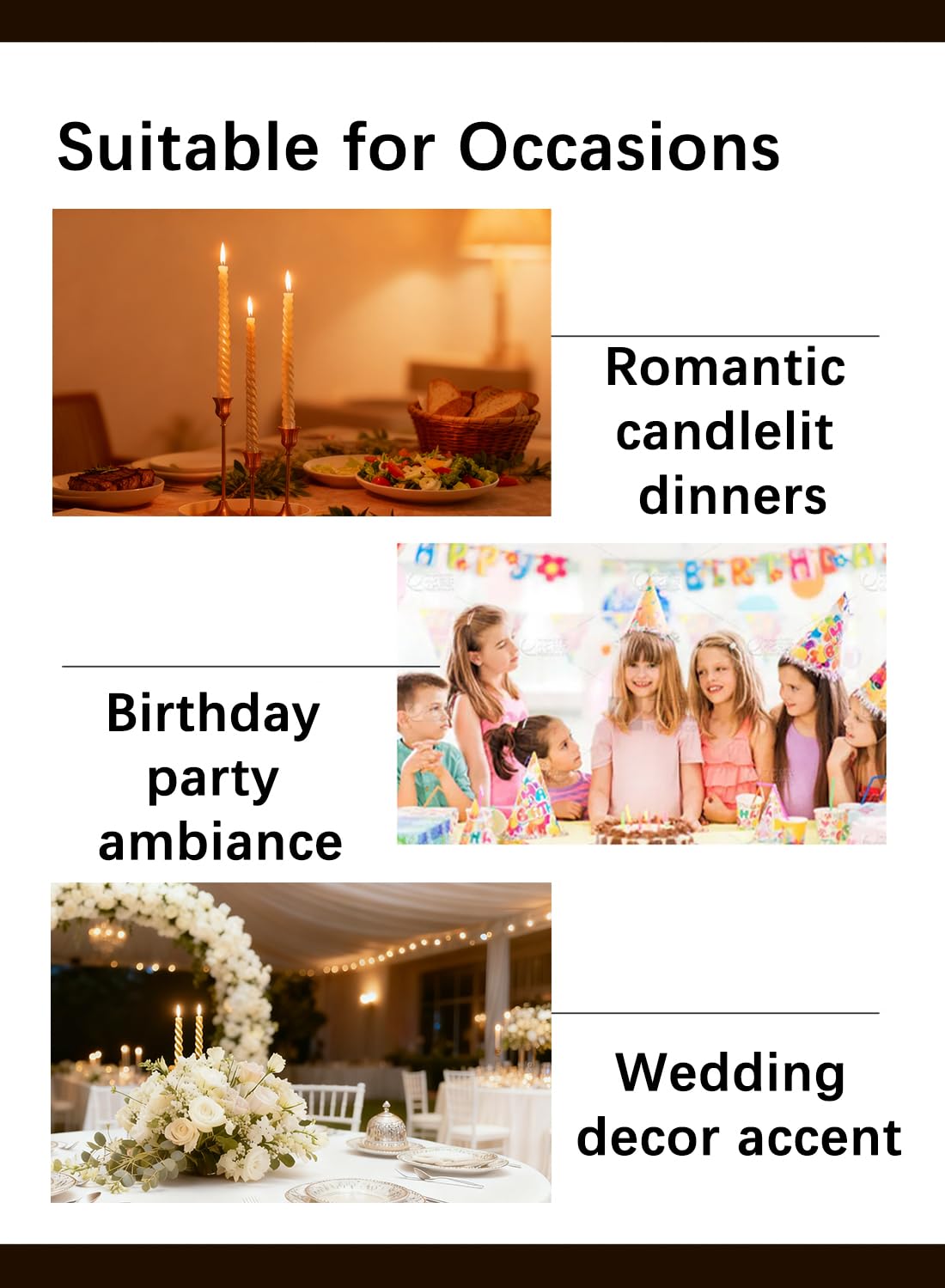 4Pcs Spiral Taper Candle, 25cm Non-Toxic Thread Style Candles, Dripless Scented for Party, Home Decoration (Gold)