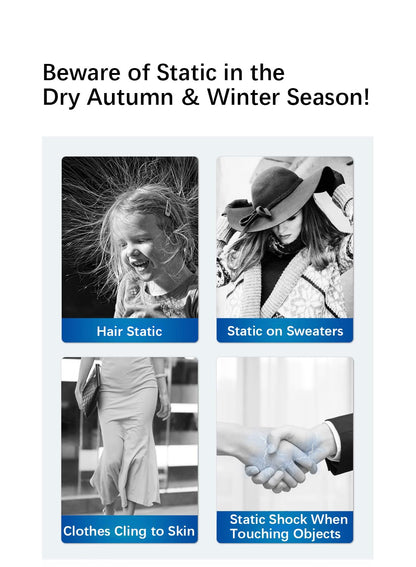 Anti-Static Spray, Odor Eliminator & Release Wrinkle for Clothes & Hair, 360ml