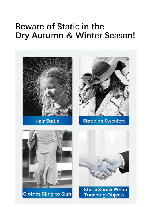 Anti-Static Spray, Odor Eliminator & Release Wrinkle for Clothes & Hair, 360ml
