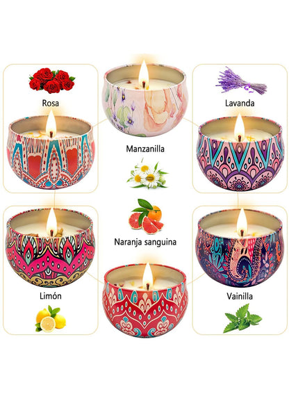 NOVO Scented Candle- 80g Natural Soy Wax Blend Aromatherapy Candle with Pure Essential Oils & Real Dried Flowers -Tuberose