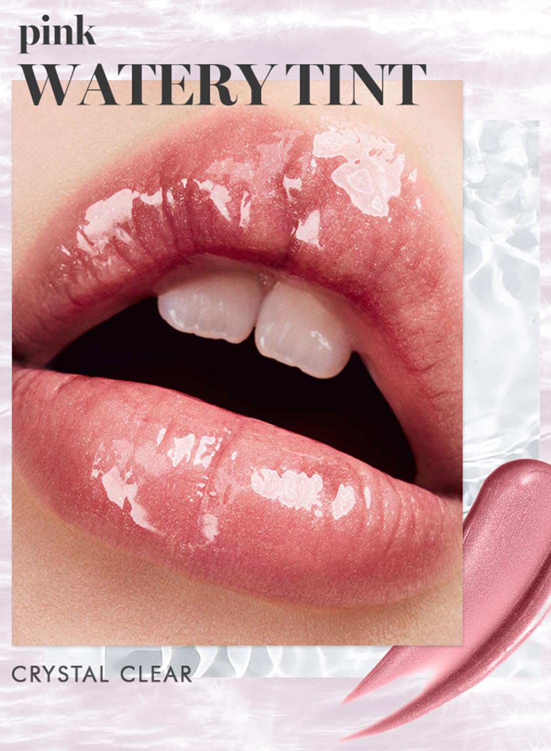 NOVO Jelly Lipstick Liquid - Waterproof High Pigment Lip Gloss, Lightweight and Long-Lasting Lips Stain (Crystal Clear B01)