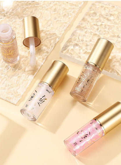 NOVO Glossy Lip Oil Set, Hydrating Transparent Lip Glow for Women, 6Pcs