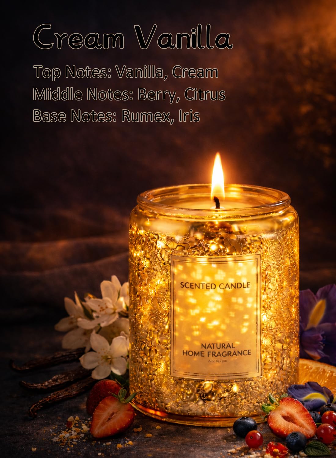 Scented Candle, Luxury Aromatherapy Soy Wax Candles, 40 Hours Clean Burn for Home D¨¦cor, 200g-Blackcurrant