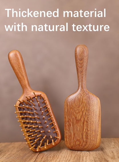 Hair Comb-Handmade 100% Natural Sandalwood &Anti-Static, Scalp Massage (Air Bag Comb-L)