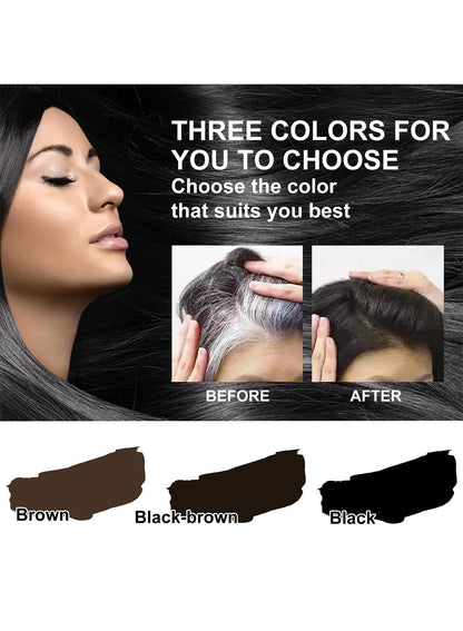 NOVO Magic Root Cover Up, Temporary Instantly Root Hair Coloring, Hair Gray Concealer Pen, Hair Dye Pen for Roots, Creates Thicker Volume Natural Hair for Unisex Brown