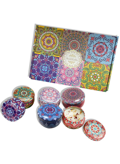 NOVO Scented Candle- 80g Natural Soy Wax Blend Aromatherapy Candle with Pure Essential Oils & Real Dried Flowers -Tuberose