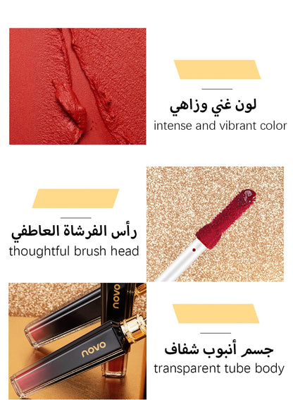 Matte Lip Gloss, Lightweight Waterproof Lipstick, Long-lasting Matte Velvet Lip Stain, Moisturizing No-Sticky Lip Tint for Women 3g - Color 316#