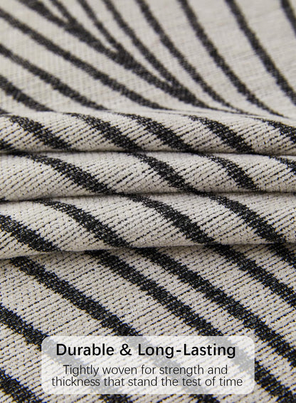 Sofa Couch Cover, Chenille Throw Blanket with Tassels, Reversible Thick Soft Decorative for Furniture Protecter-Grey, W180xL380cm